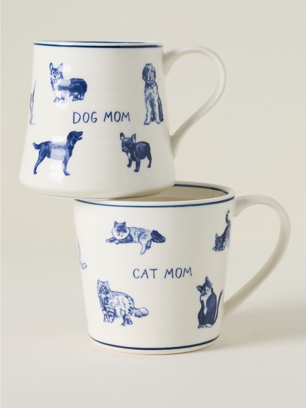 NIB Anthropologie Molly Hatch Stoneware Dog Mom Mug - Picture 2 of 4